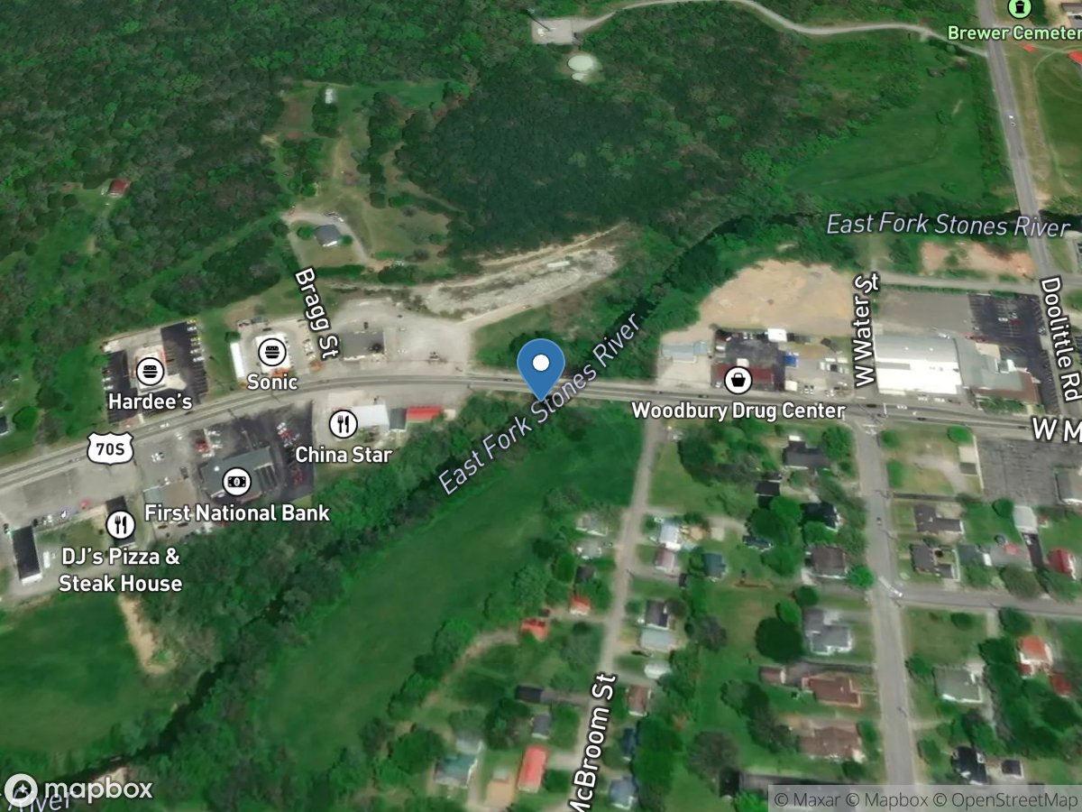 East Fork Stones River at Woodbury, TN location