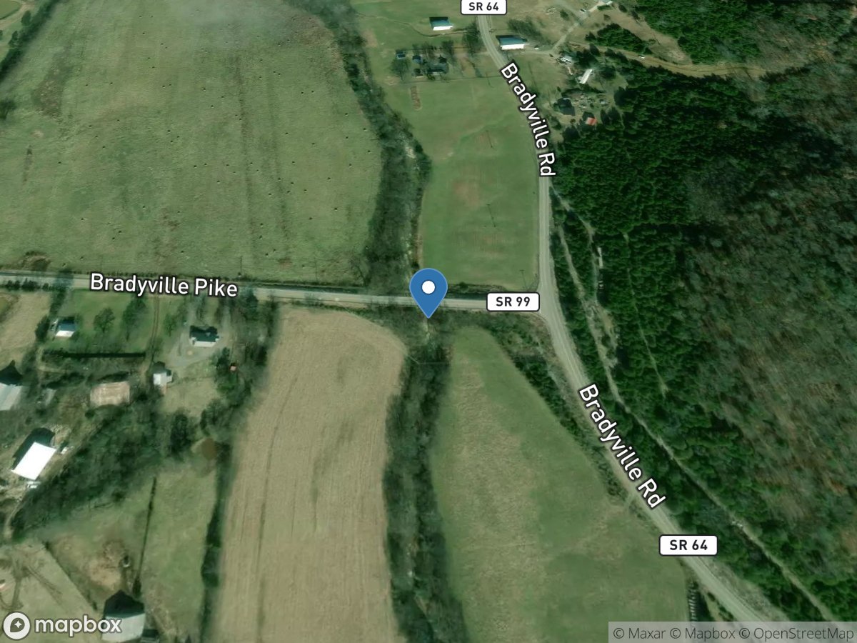 Brawleys Fork below Bradyville, TN location