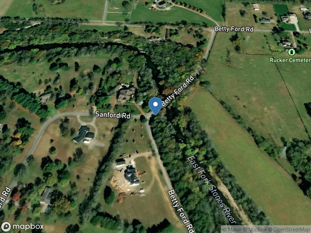 East Fork Stones River near Lascassas, TN location