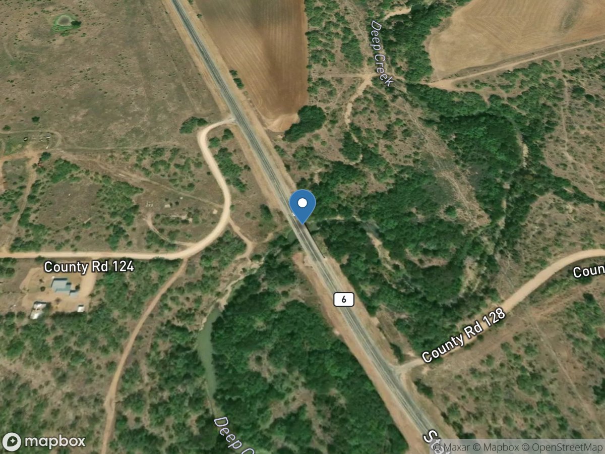 Deep Creek at Moran, TX location