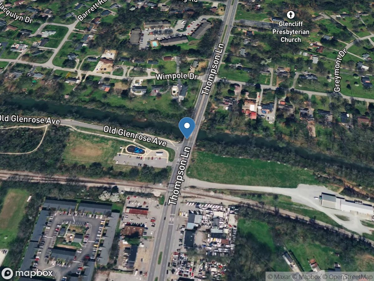 Mill Creek at Thompson Lane, near Woodbine, TN location