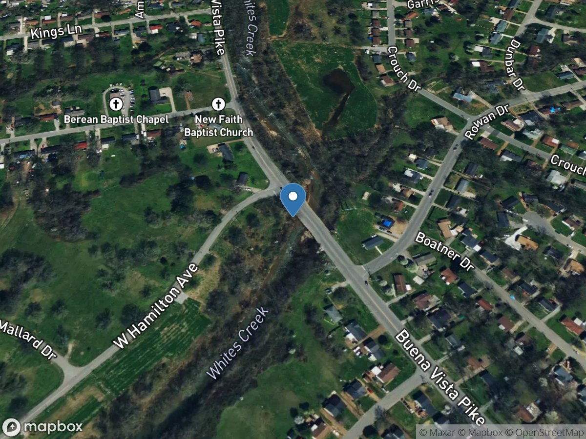 Whites Creek near Bordeaux, TN location