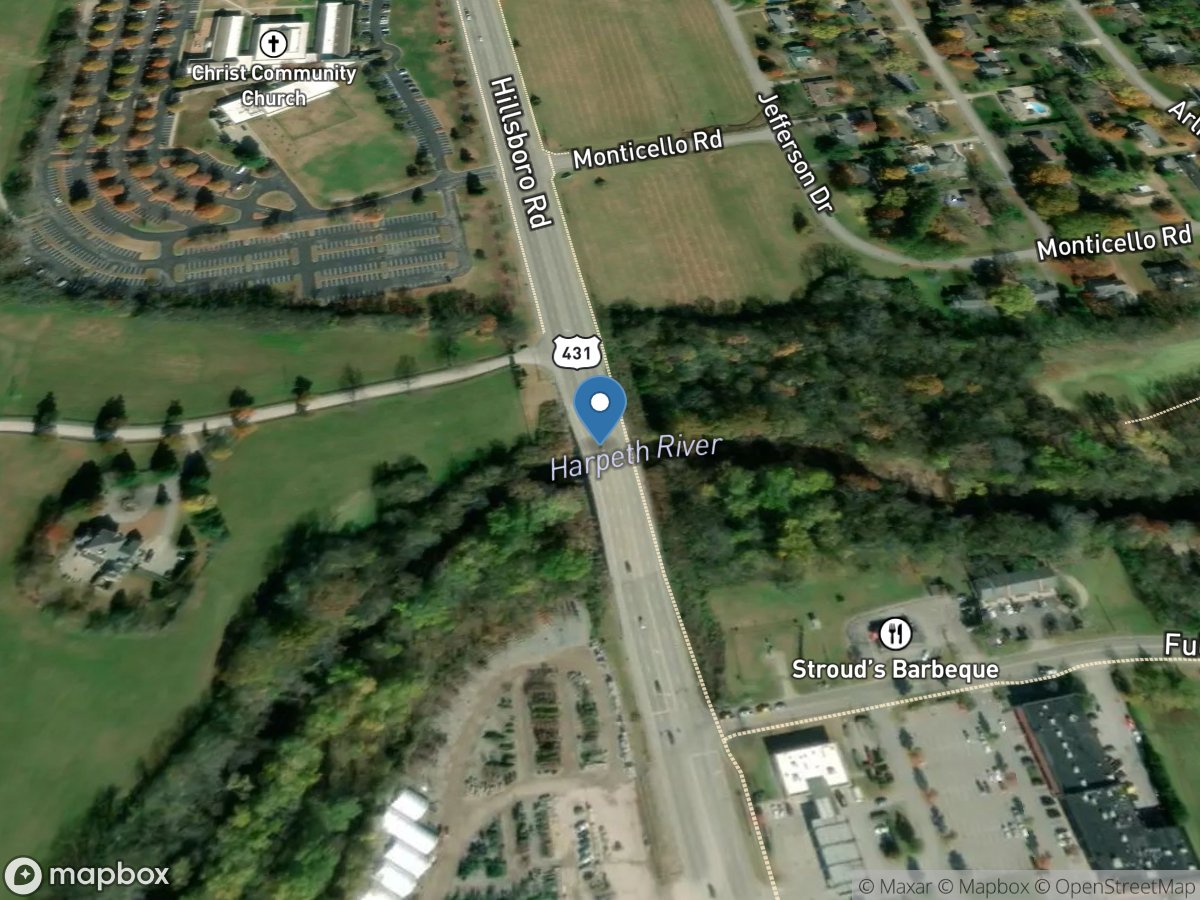 Harpeth River below Franklin, TN location