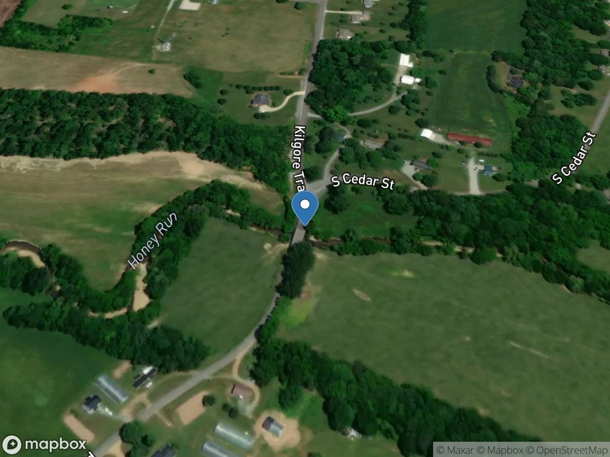 Honey Run Creek below Cross Plains, TN location