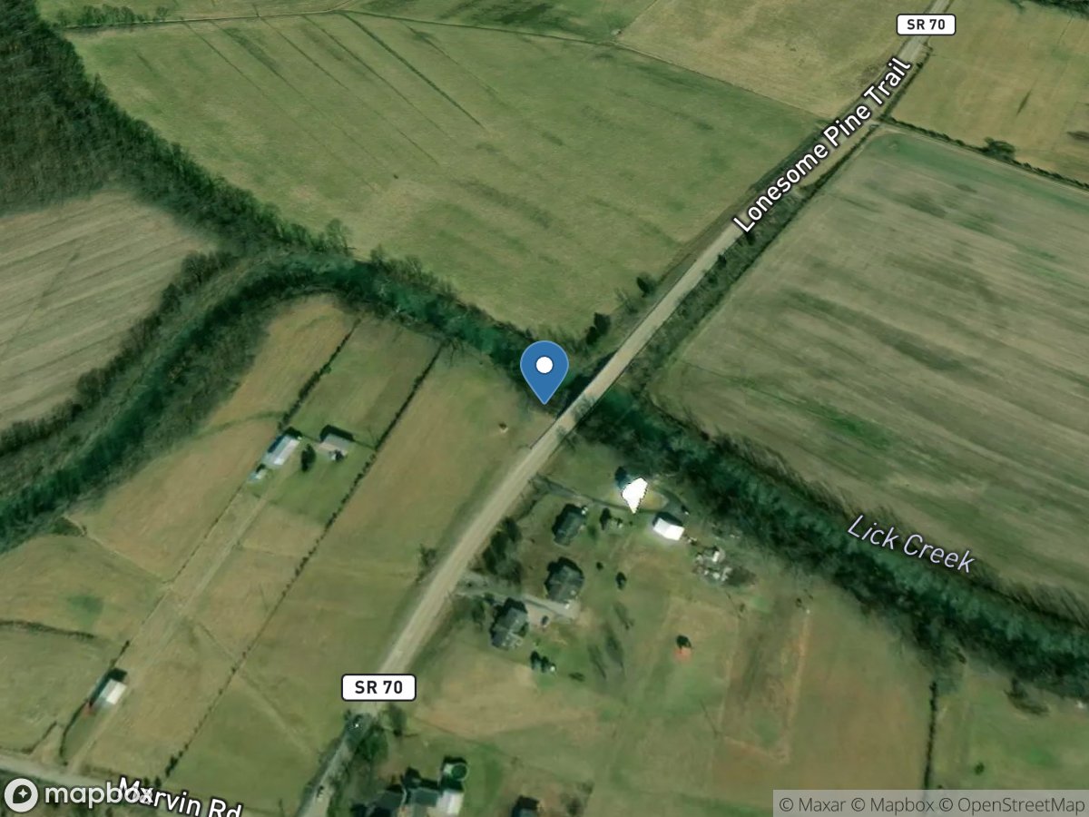 Lick Creek near Albany, TN location