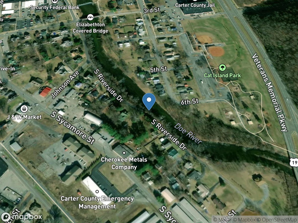 Doe River at Elizabethton, TN location