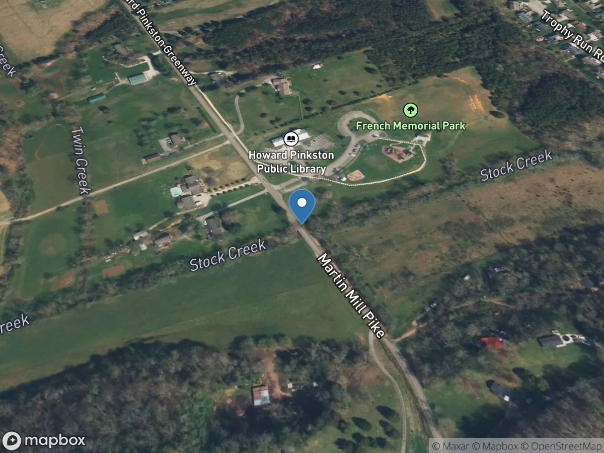 Stock Creek at Martin Mill Road near Knoxville location