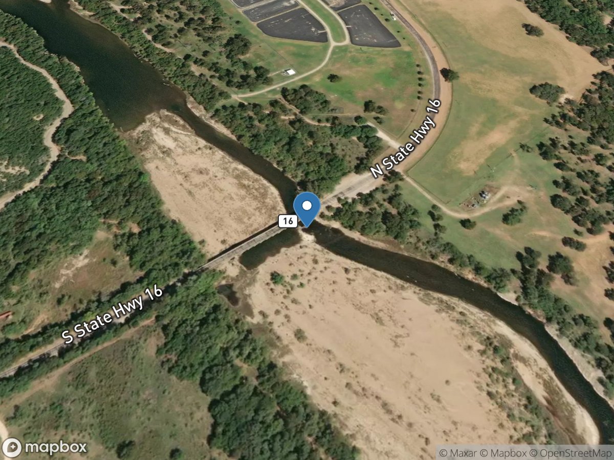 Brazos Rv near Graford, TX location