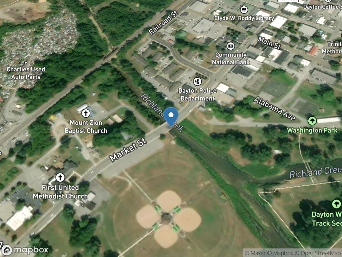 Richland Creek at Dayton, TN location