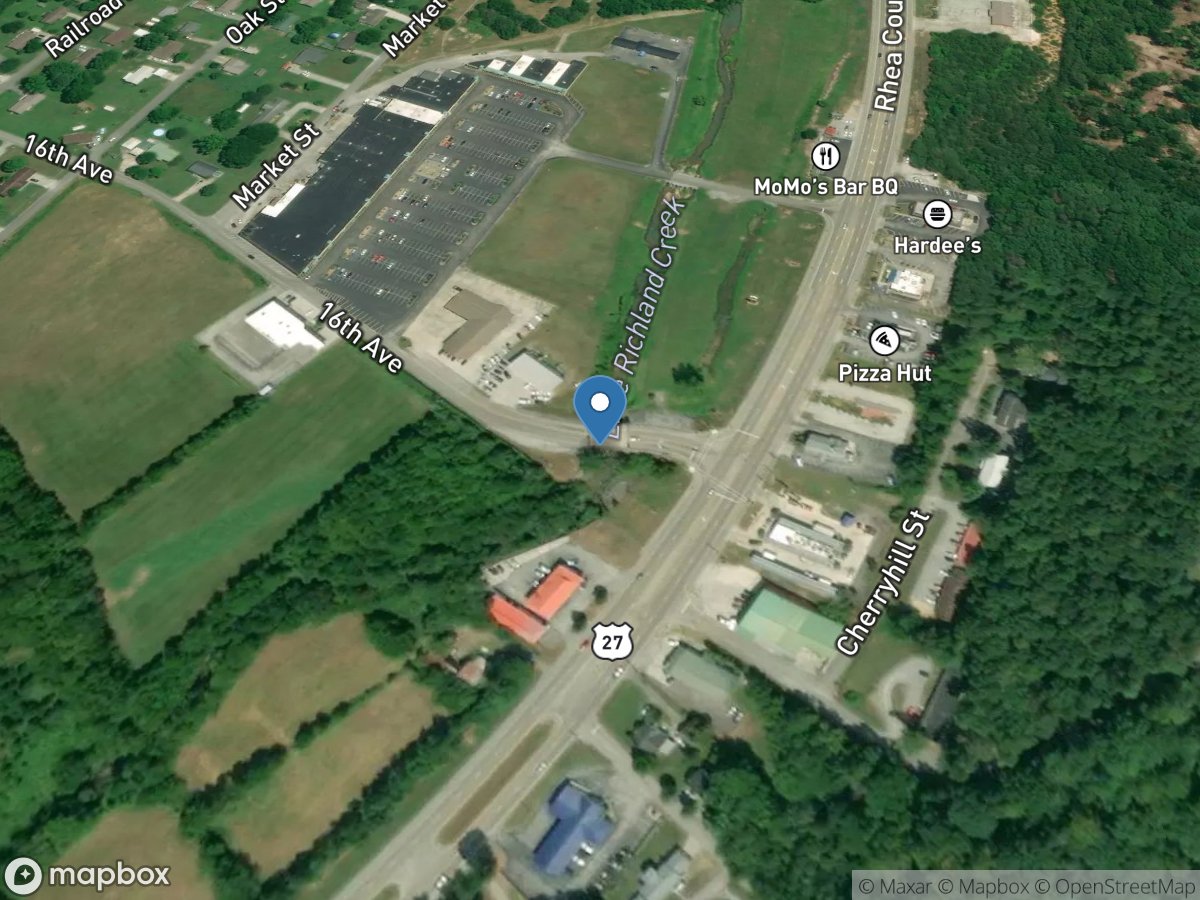 Little Richland Creek at 16th Avenue at Dayton, TN location