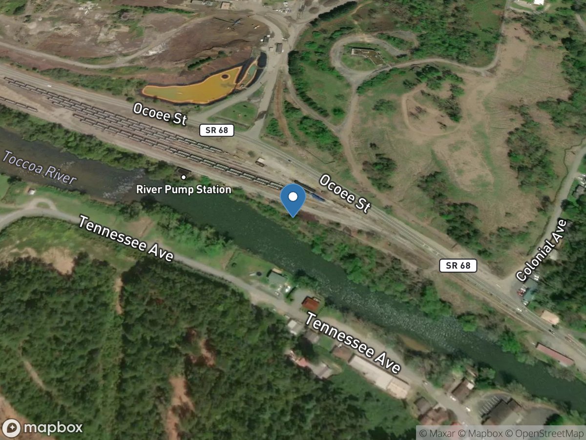 Ocoee River at Copperhill, TN location