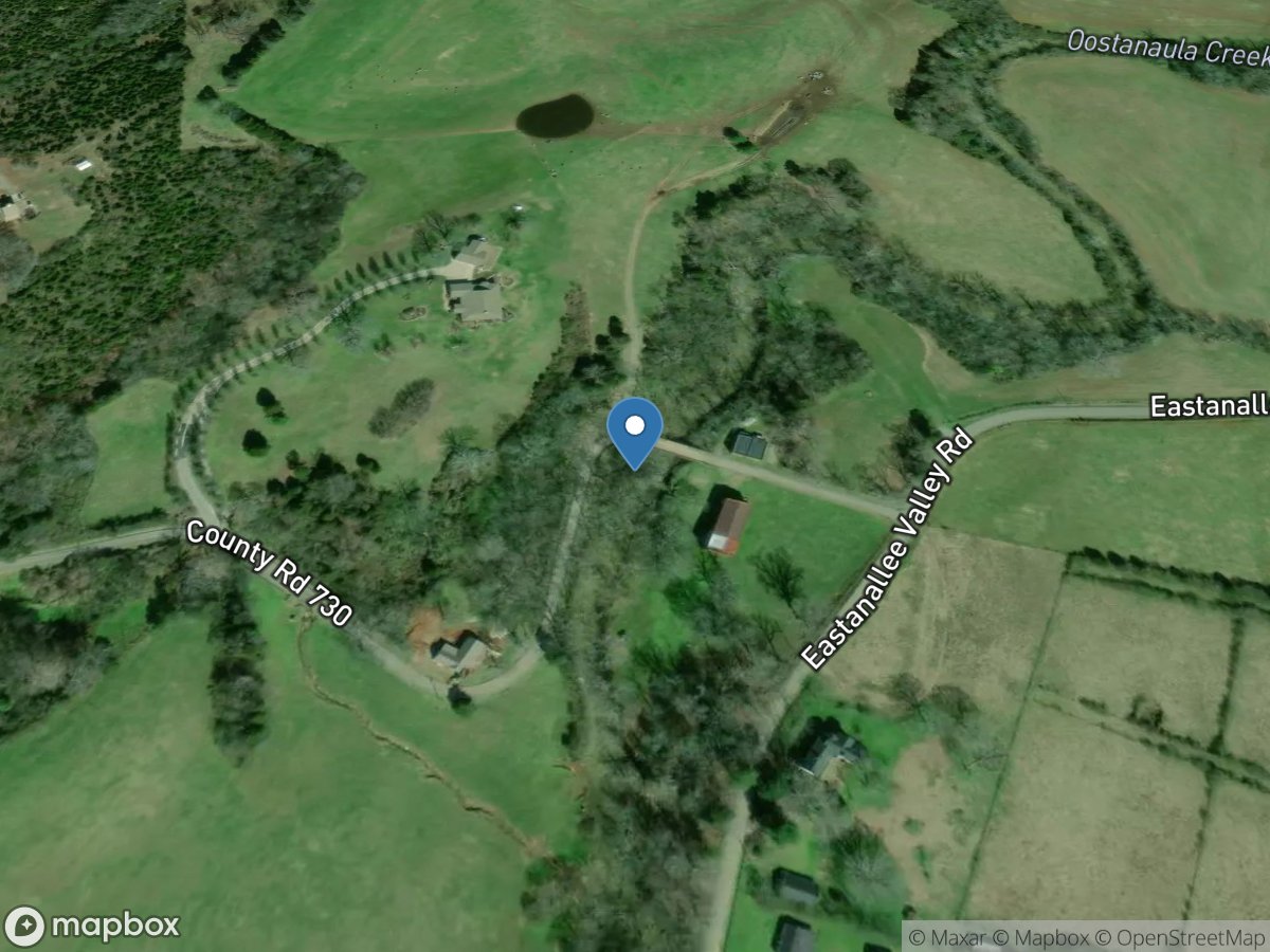 Oostanaula Creek near Sanford, TN location