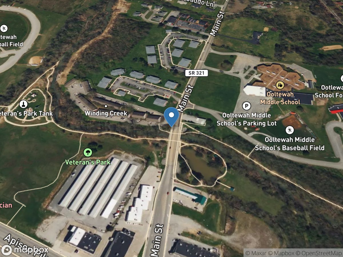 Wolftever Creek near Ooltewah, TN location