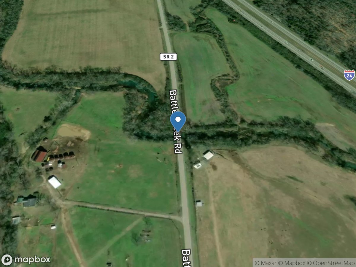 Battle Creek near Monteagle, TN location