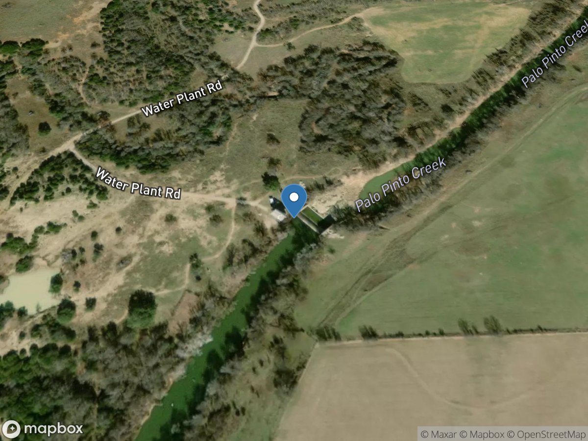 Palo Pinto Creek at Water Plant Road near Santo, TX location