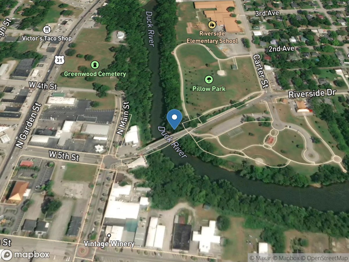 Duck River at Columbia, TN location