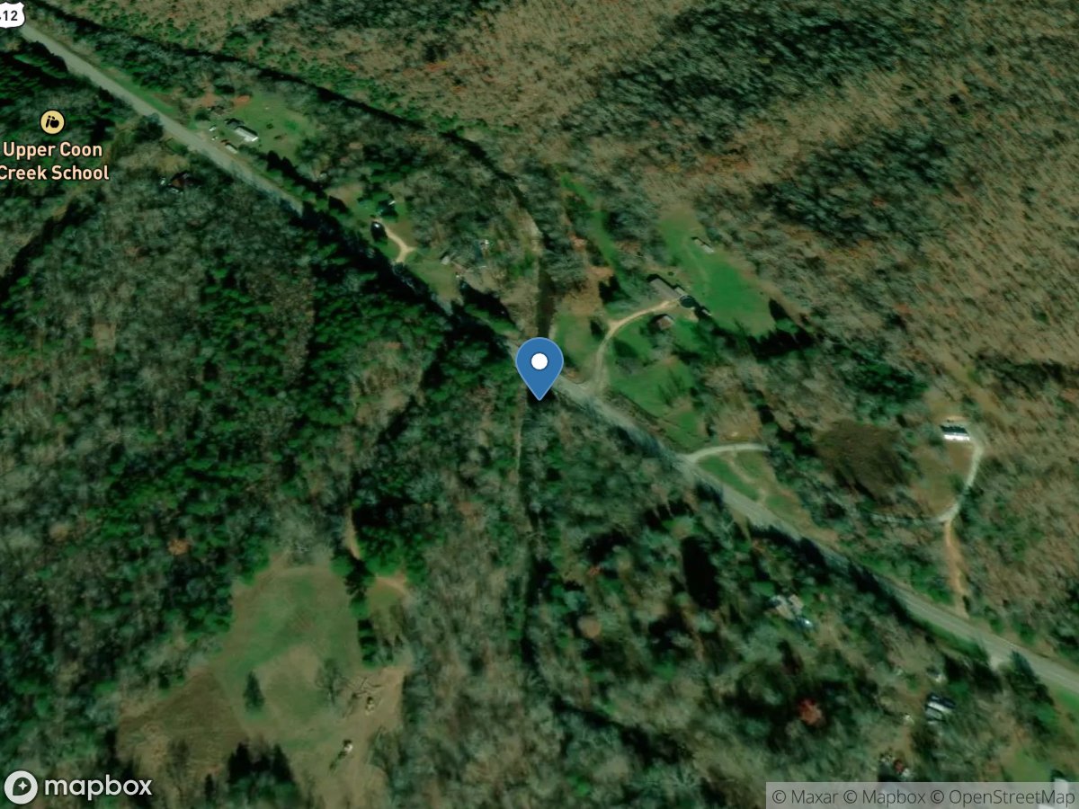 Coon Creek above Chop Hollow near Hohenwald, TN location