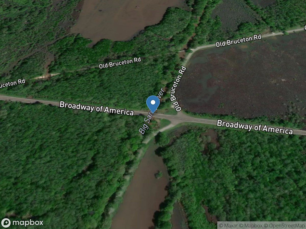 Big Sandy River at Bruceton, TN location