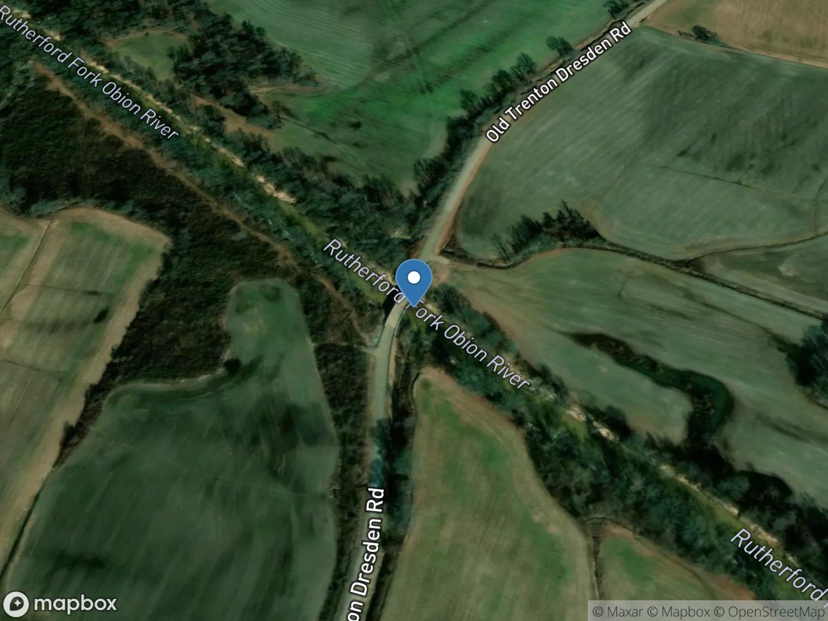 Rutherford Fork Obion River near Bradford, TN location