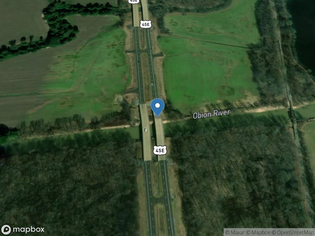 North Fork Obion River near Martin, TN (ce) location