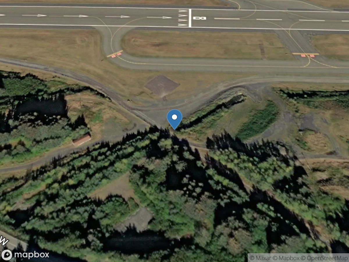 DEVILS Creek Above RUNWAY Below Highway Near KODIAK AK location