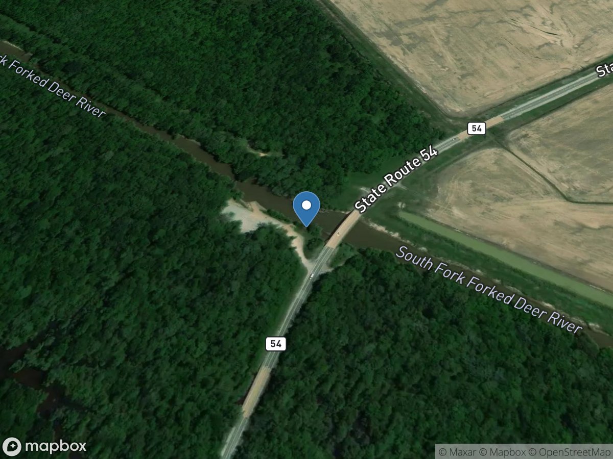 South Fork Forked Deer River near Owl City, TN location