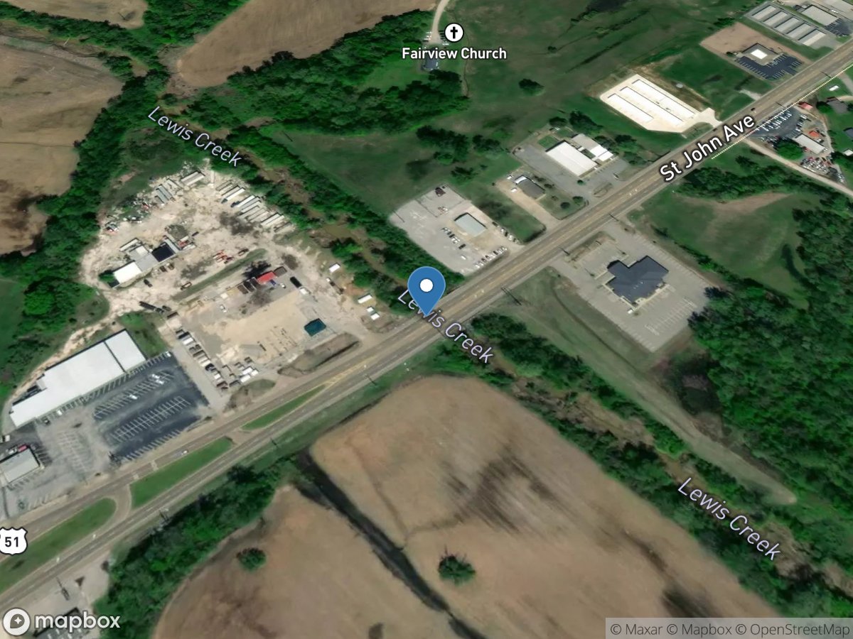 Lewis Creek near Dyersburg, TN location