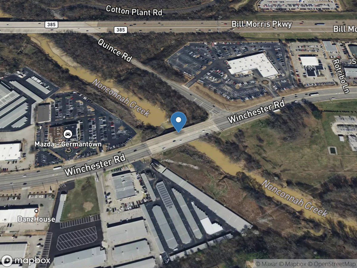 Nonconnah Creek near Germantown, TN location