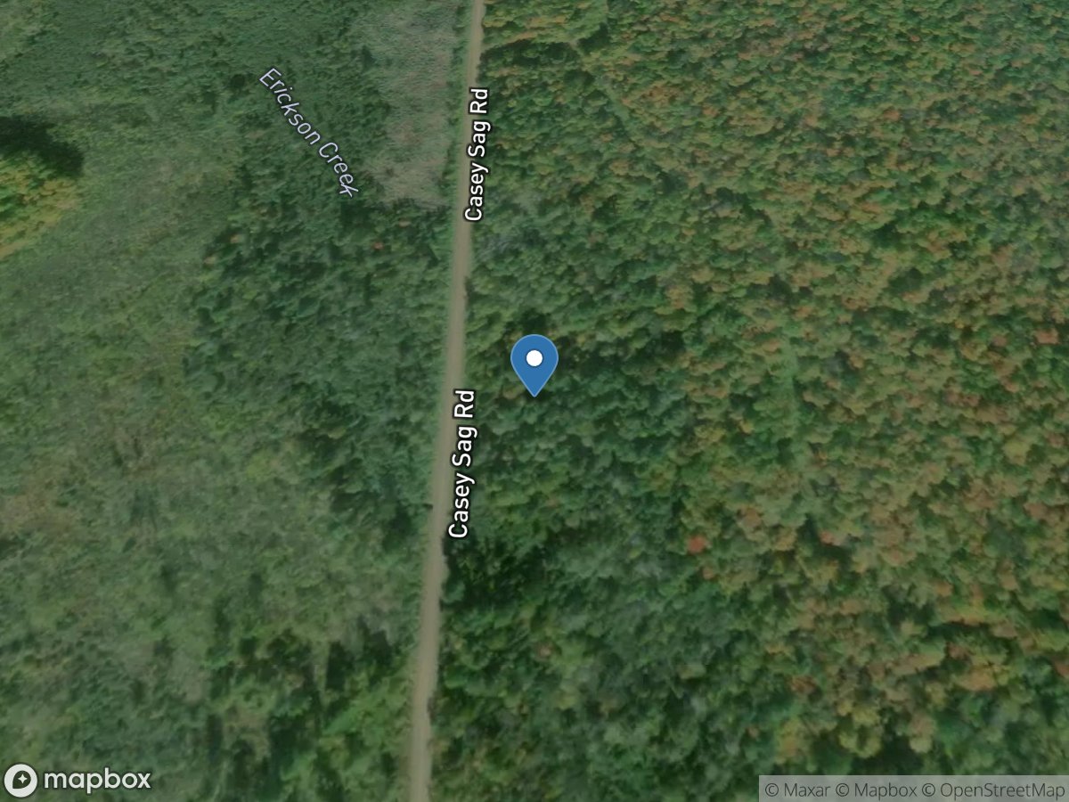 Erickson Creek near Upson, WI location