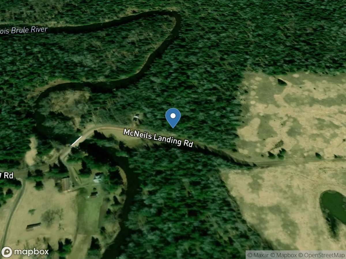 Bois Brule River near Lake Superior, WI location