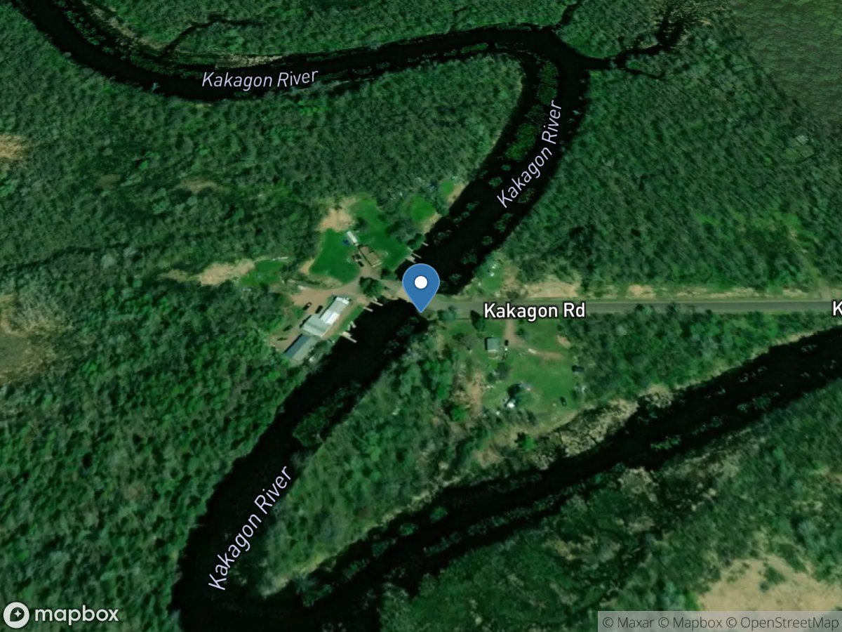 Kakagon River at Kakagon Road near Odanah, WI location