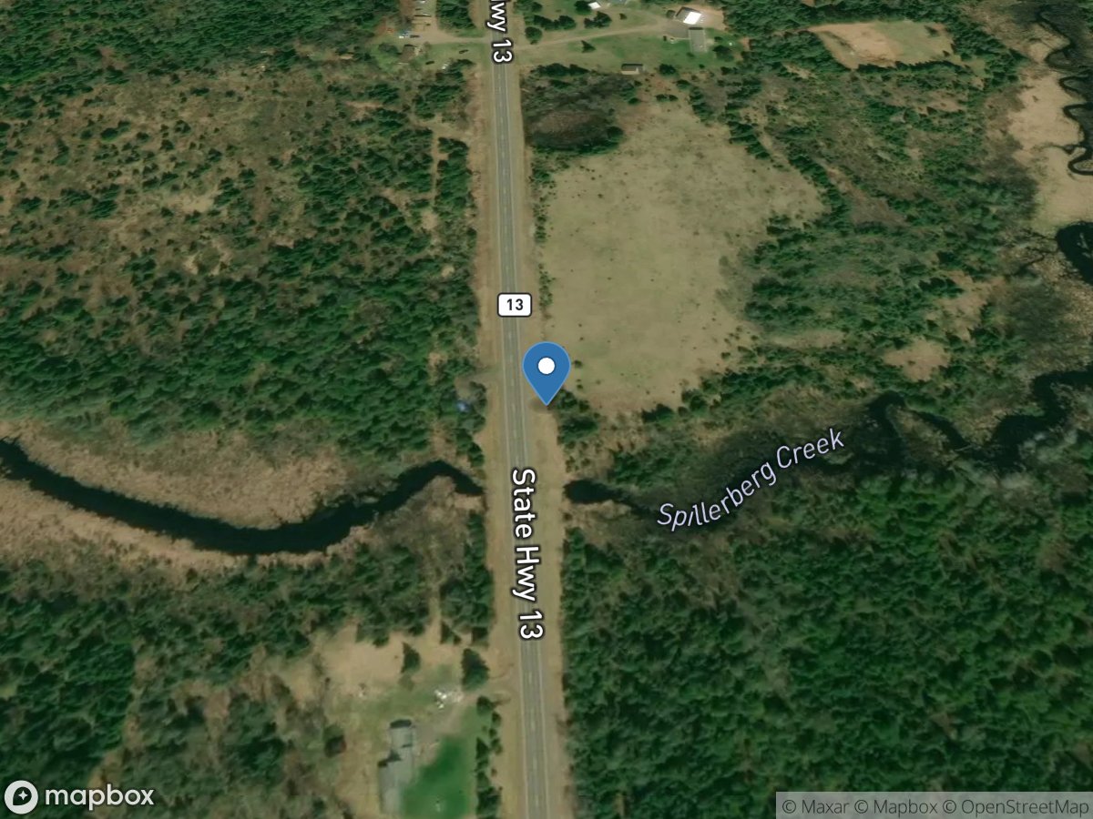 Spillerberg Creek near Cayuga, WI location