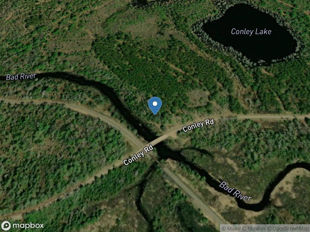 Bad River near Mellen, WI location