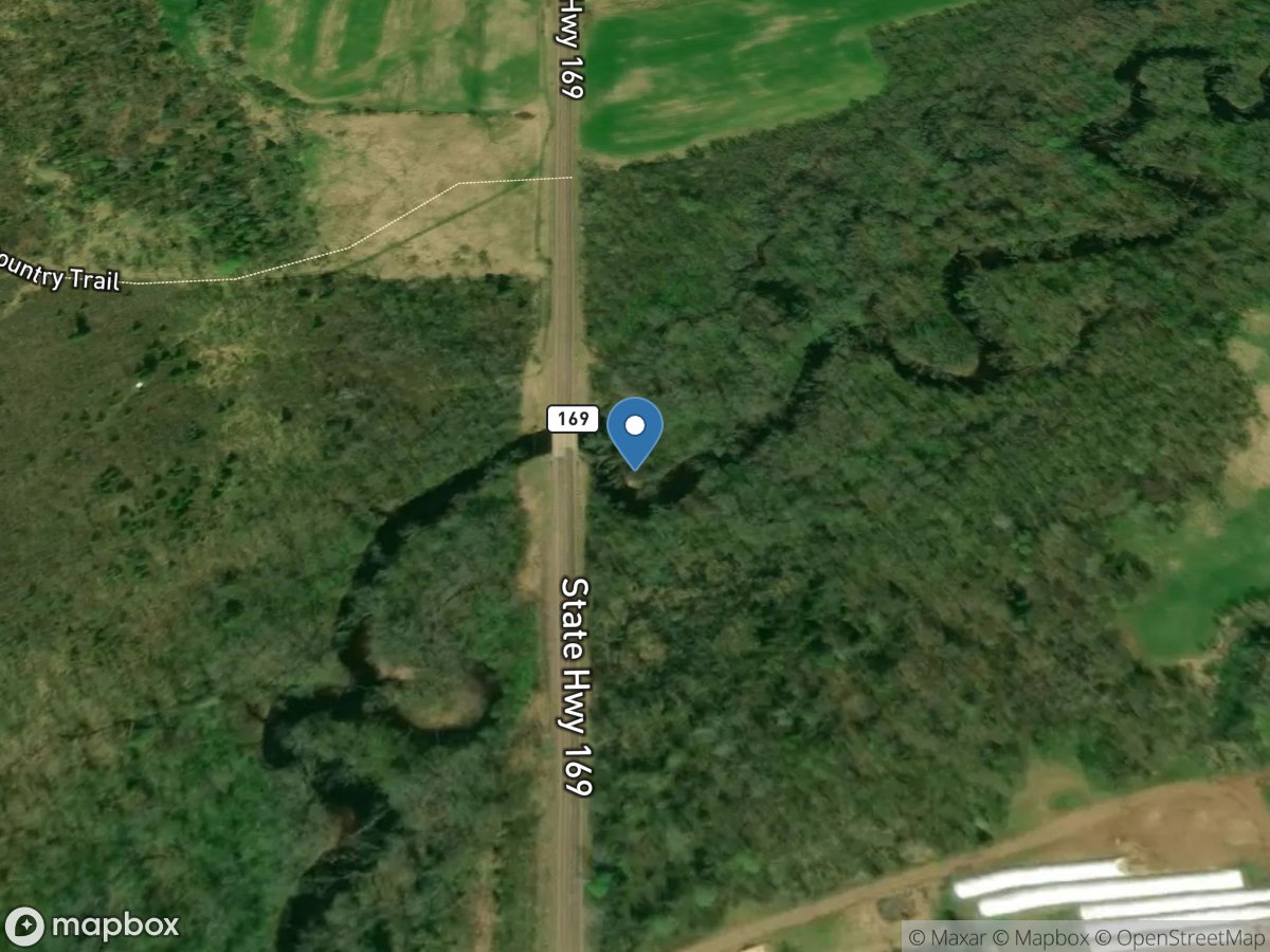 Tyler Forks River near Mellen, WI location