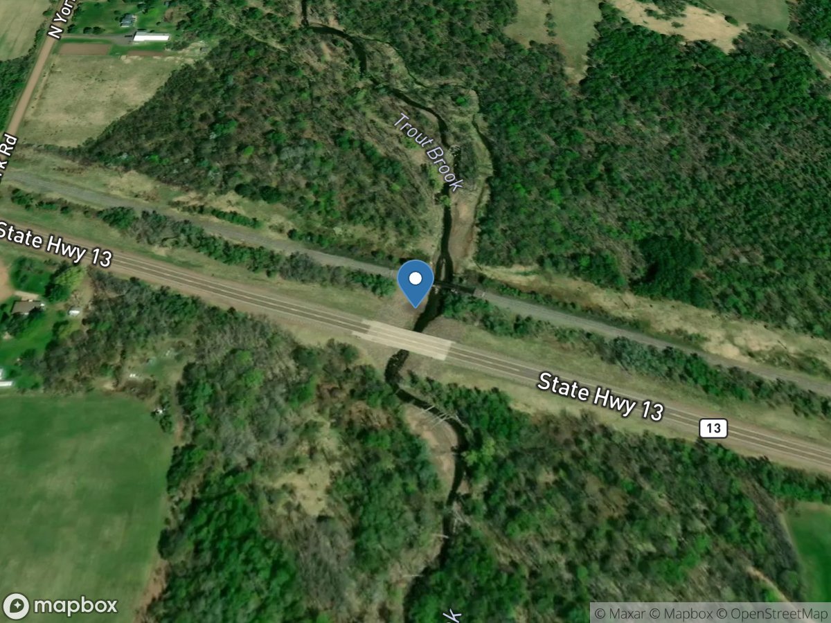 Trout Brook at State Route 13 near High Bridge, WI location