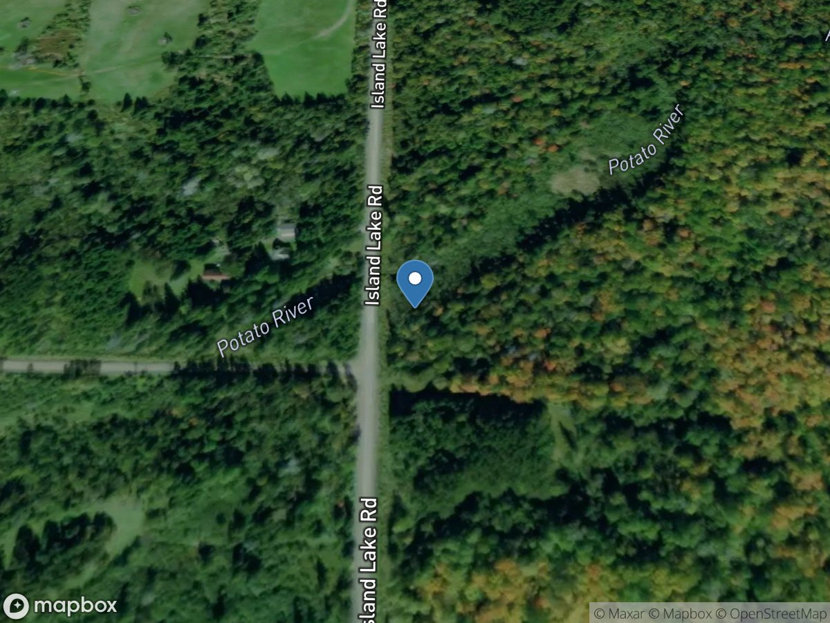 Potato River near Iron Belt, WI location