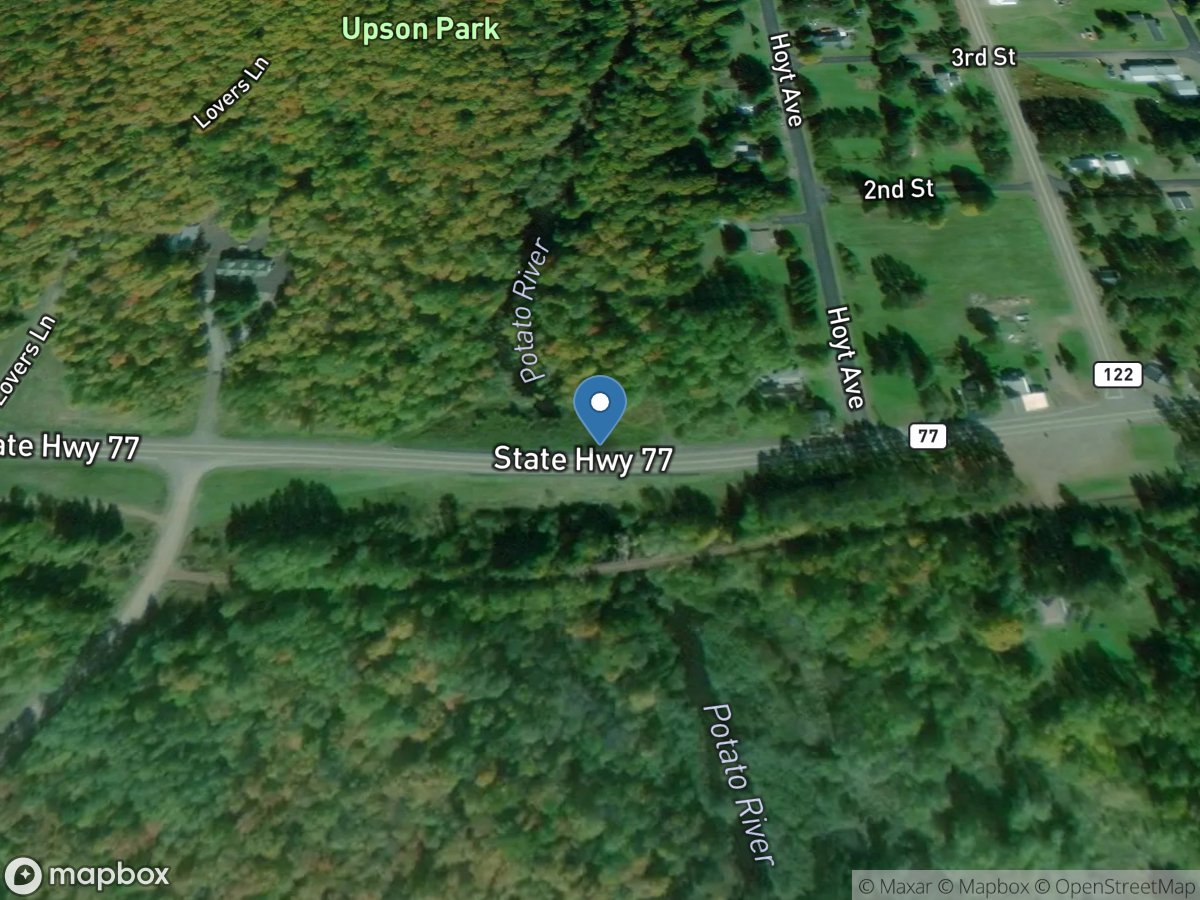 Potato River at Upson, WI location