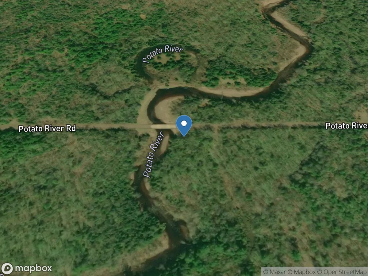 Potato River near Gurney, WI location