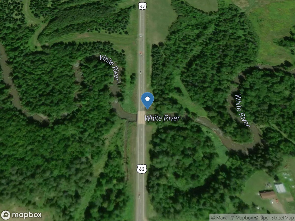 White River at Mason, WI location