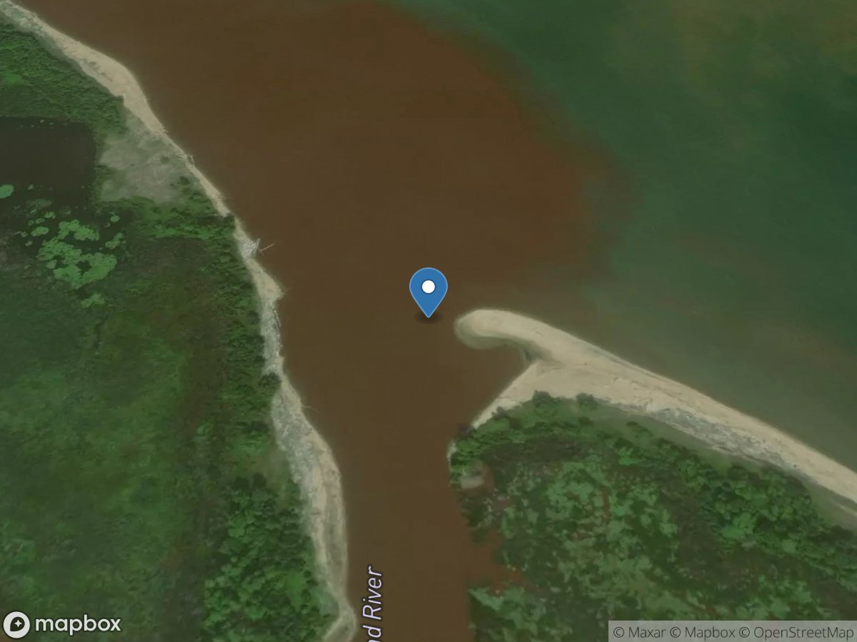 Bad River at the Mouth near Odanah, WI location