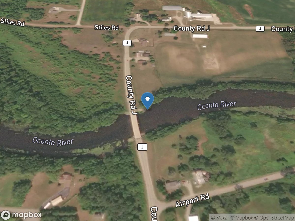 Oconto River near Oconto, WI location