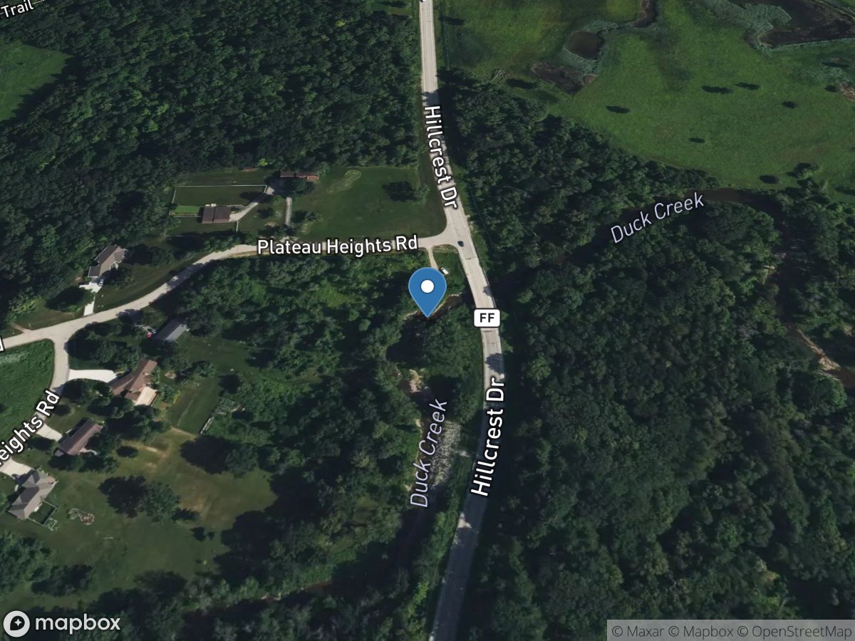 Duck Creek near Howard, WI location