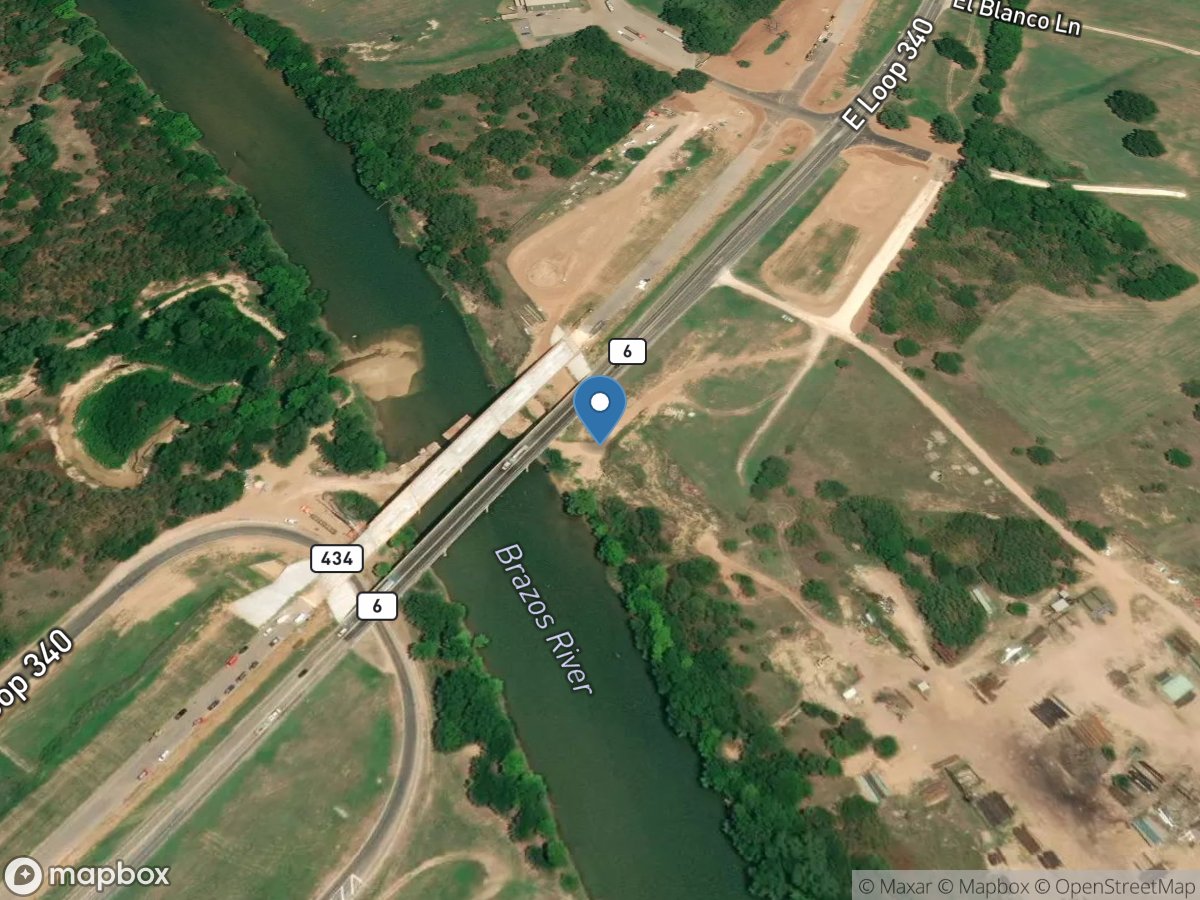 Brazos Rv at Waco, TX location