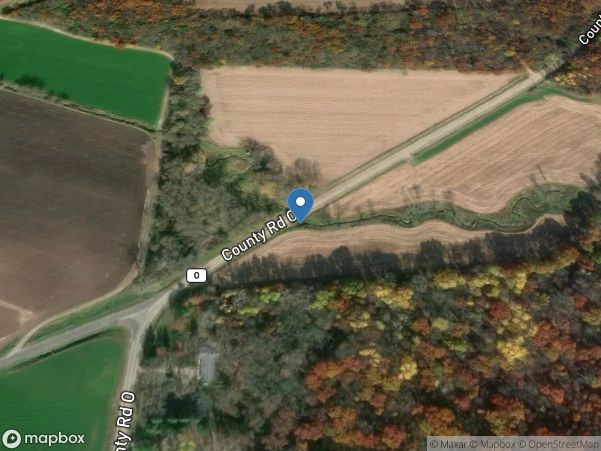 Roy Creek at Roy Creek Road near Green Lake, WI location