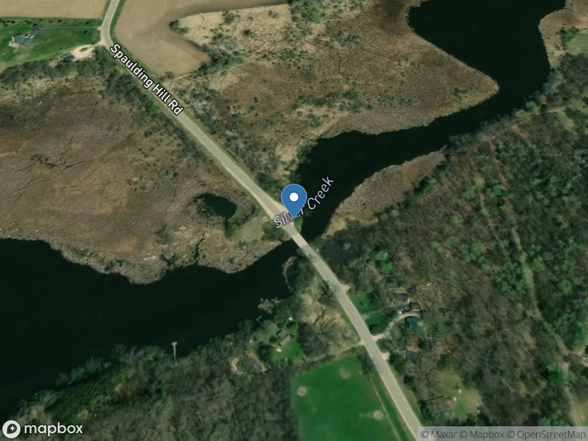 Silver Creek at Spaulding Road near Green Lake, WI location