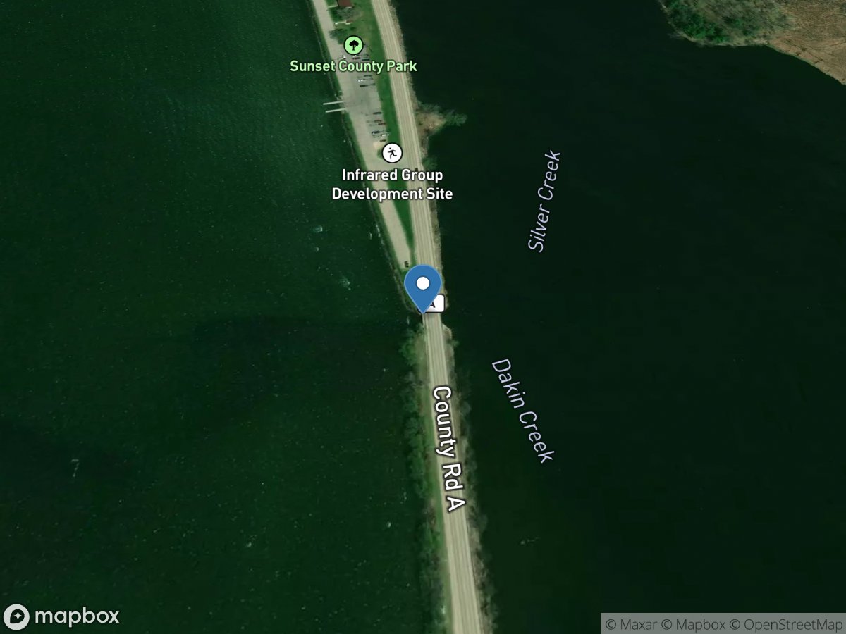 Green Lake Inlet at CT Highway a near Green Lake, WI location