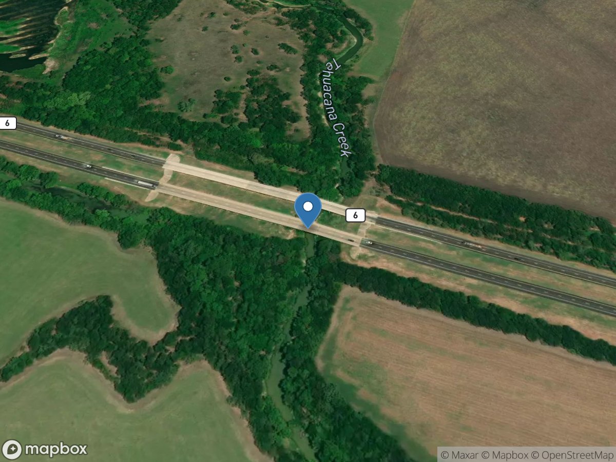 Tehuacana Creek at Highway 6 near Waco, TX location