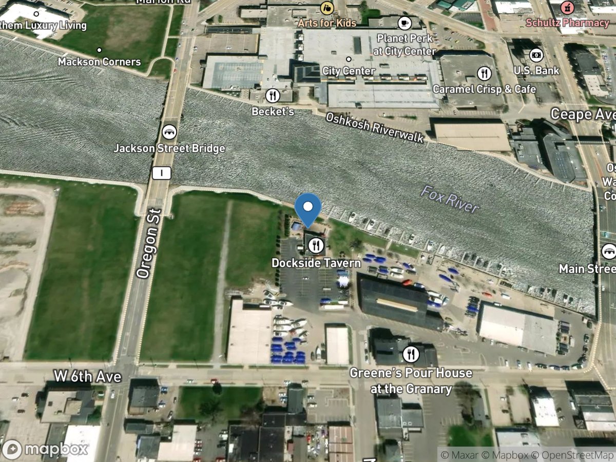 Fox River at Oshkosh, WI location