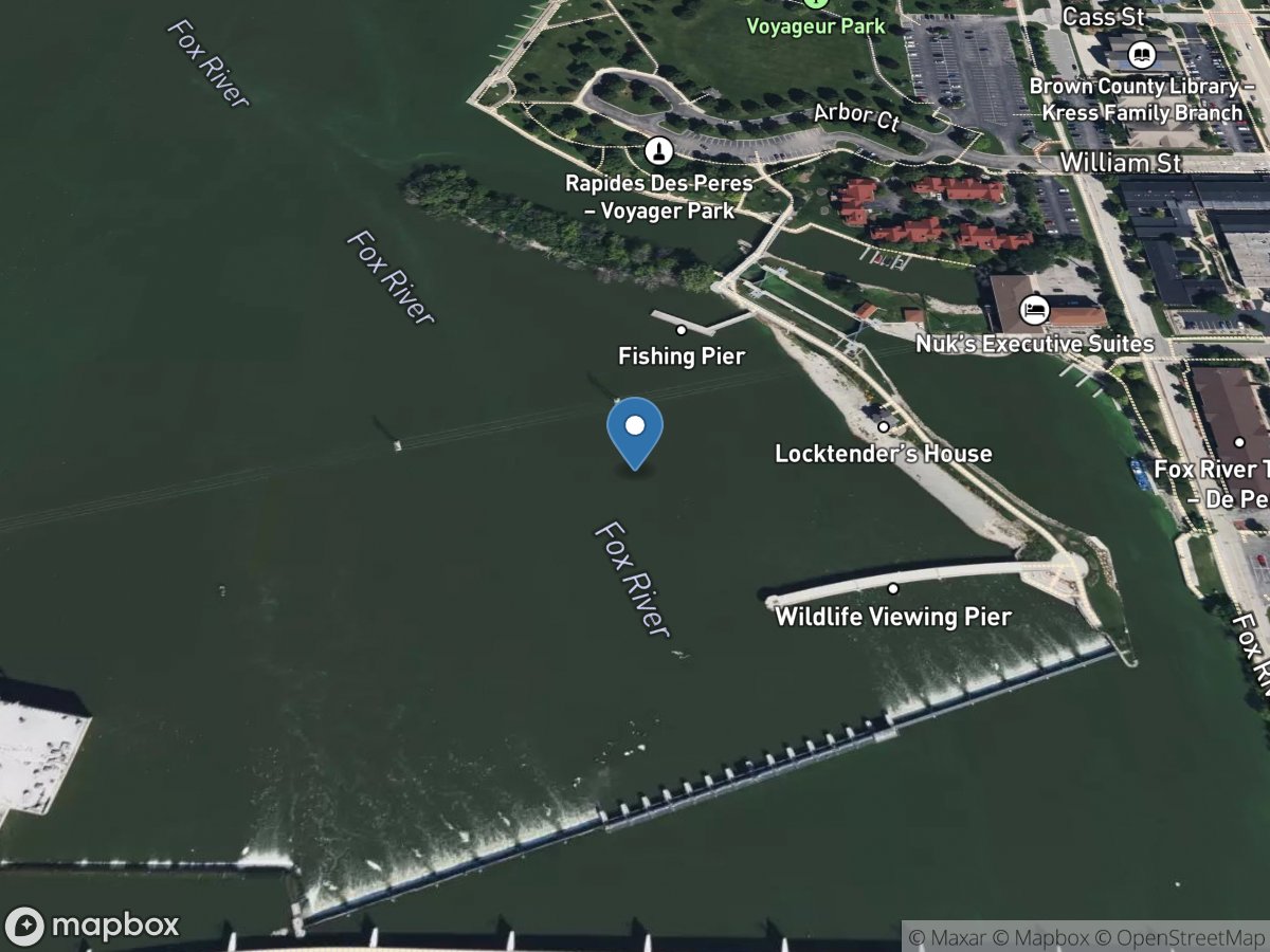 Fox River at DE Pere, WI location