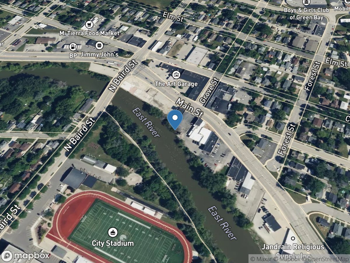 East River at Green Bay, WI location